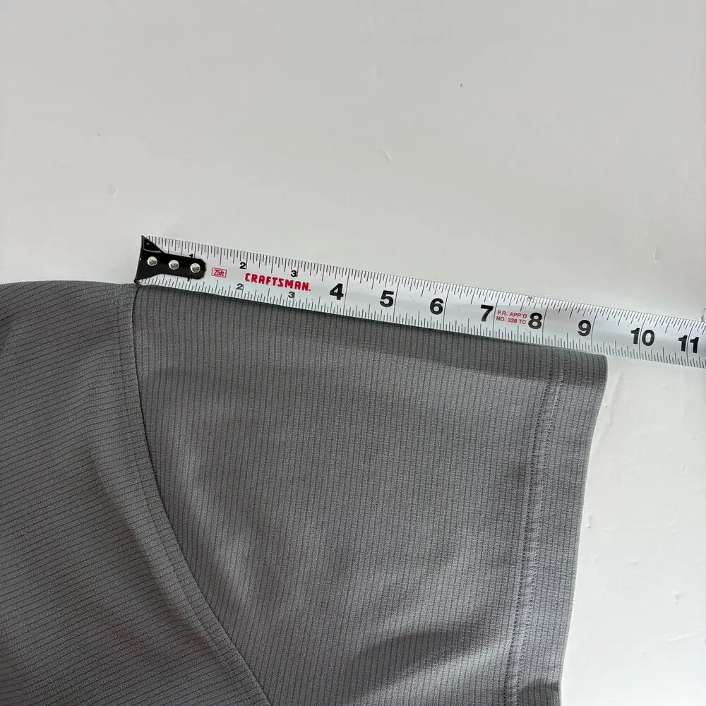 Under Armour Men's XL HeatGear Tech Textured Stripe Polo Shirt Gray - Picture 5 of 15